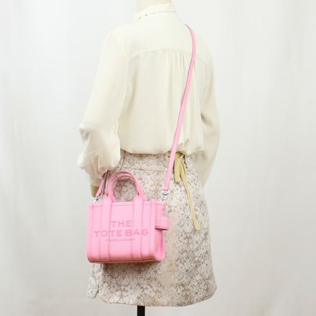 マークジェイコブス MARC JACOBS THE MICRO TOTE トートバッグ　ブランド H053L01RE22　691 FLURO CANDY PINK ピンク系