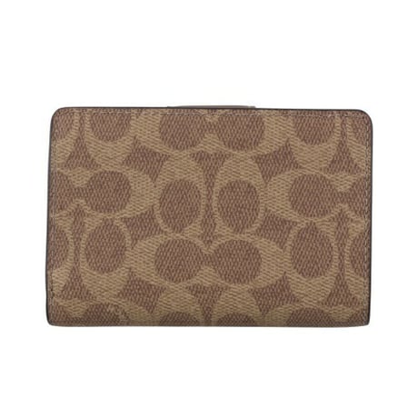 🎀コーチ COACH　ミディアム コーナー ジップ ウォレット・シグネチャー キャンバス　CW786 IMXHE