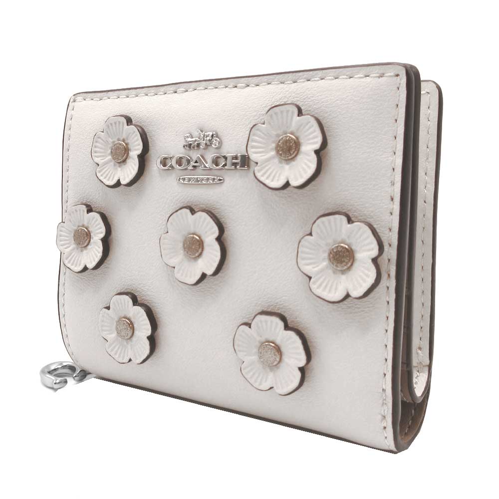 新商品　COACH　コーチ　折り財布　フローラルアップリケ　正規品 新商品 COACH コーチ 折り財布 フローラルアップリケ 正規品