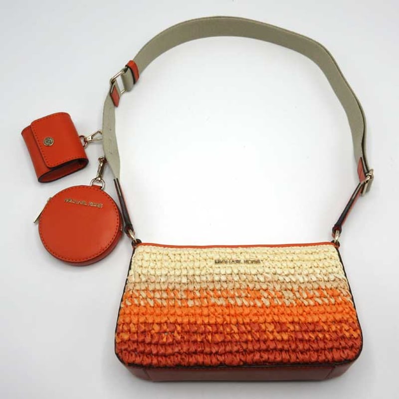 マイケルコース ショルダーバッグ ストロー クロスボディバッグ  