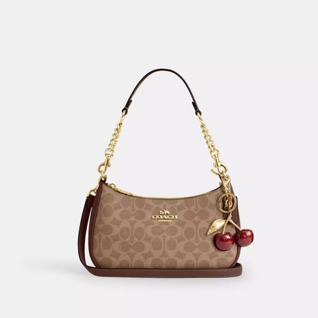 🎀COACH　テリ ショルダー バッグ・シグネチャー キャンバス　CV933 IMXHE