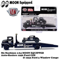 M2 MACHINES 1:64 MOON EQUIPPED 1956 Ford COE & 1932 Ford 3 Window Coupe 【ムーンアイズ】ミニカー