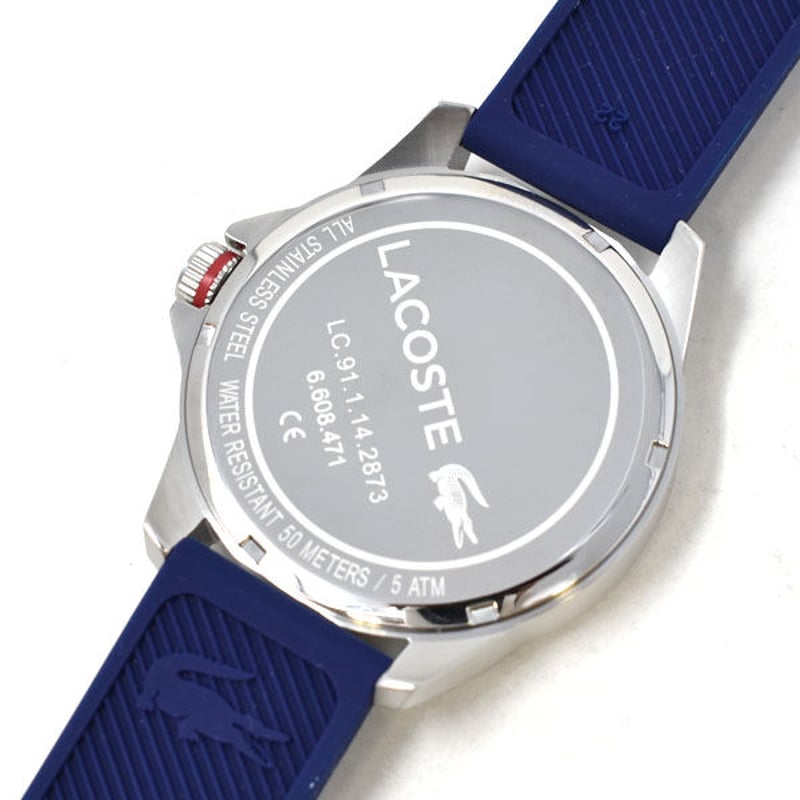 LACOSTE ラコステ 2010979 ネイビー シリコン ウォッチ 腕時計 メンズ