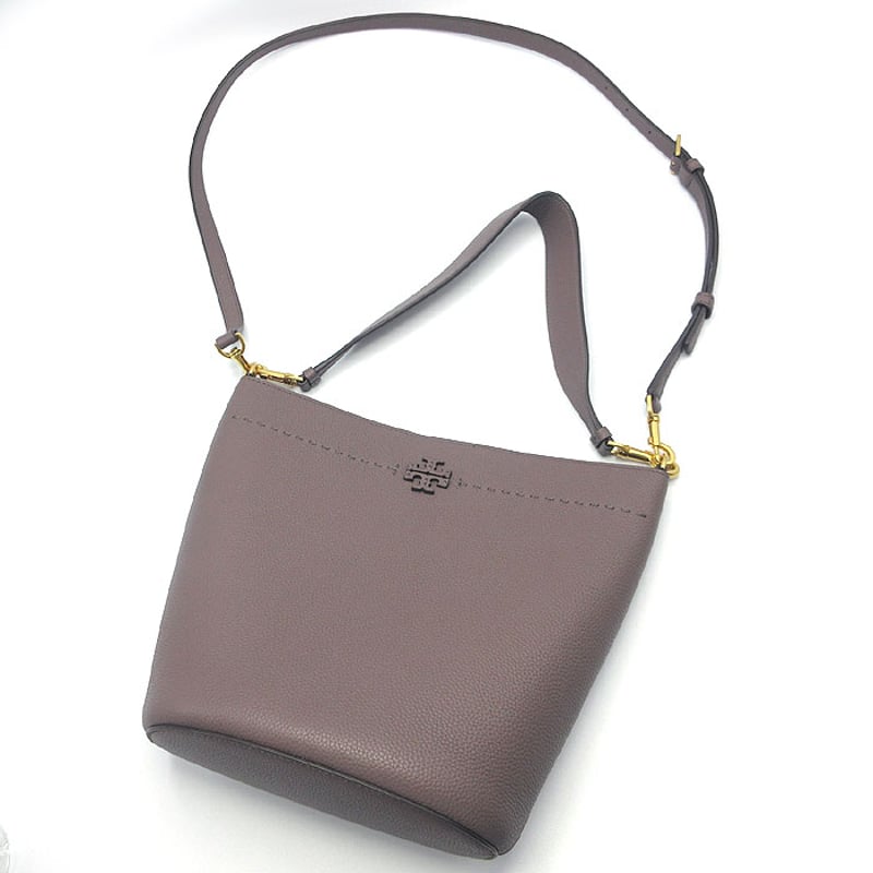 トリーバーチ ショルダーバッグ マックグロー レザー ロゴ バケット  