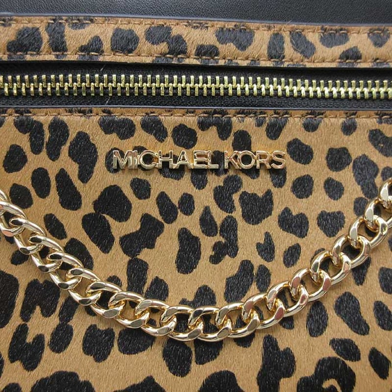 マイケルコース バッグ ショルダーバッグ レザー レオパード柄
