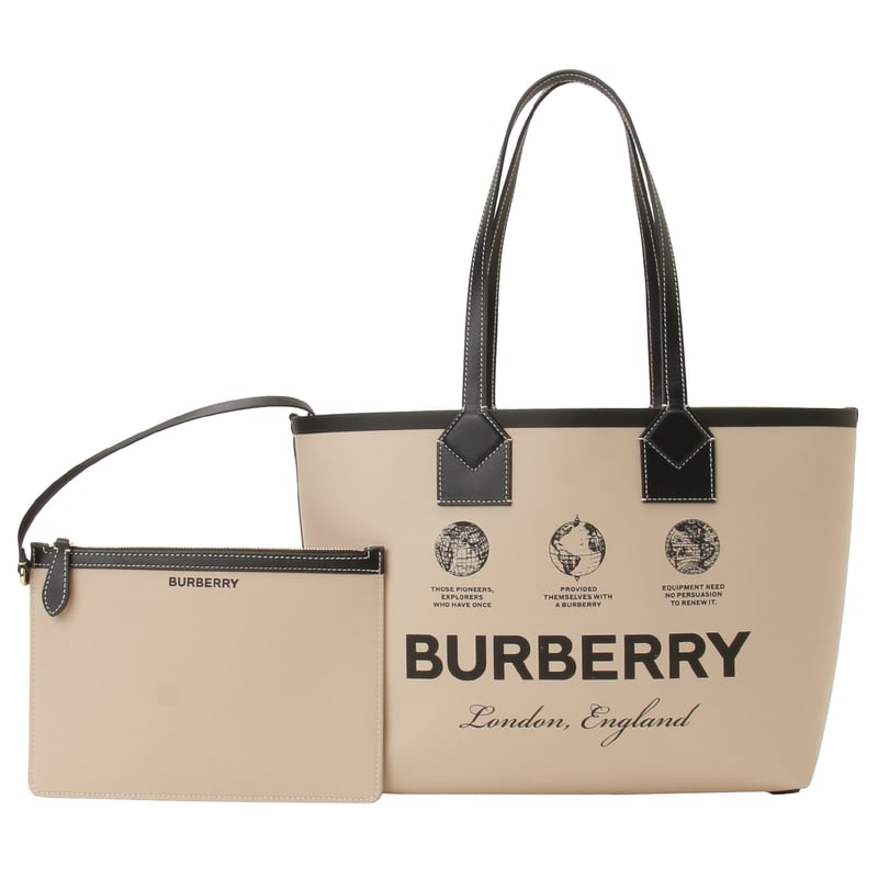 バーバリー BURBERRY 8063120 A1435 ポーチ付 スモール ロンドン トート...