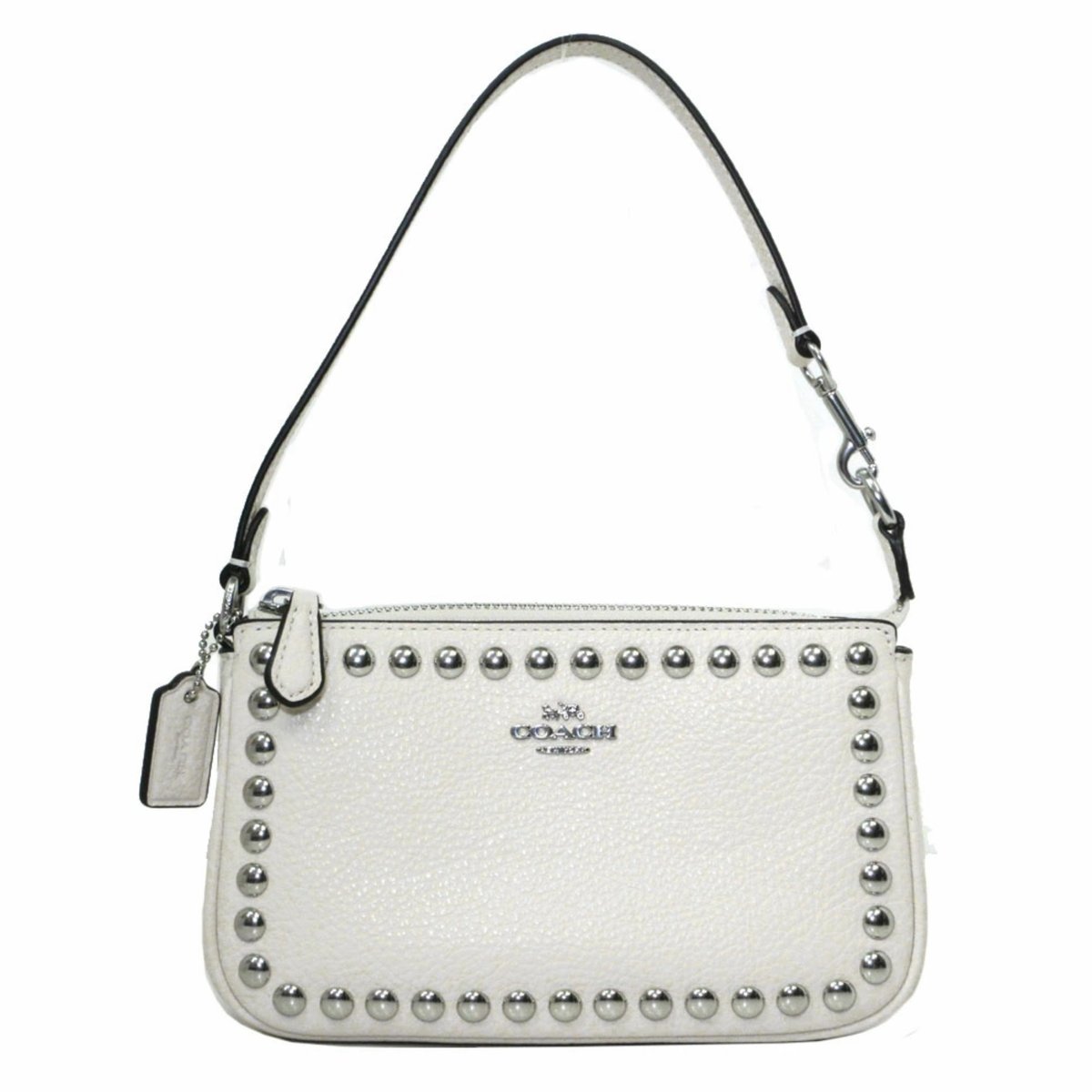 コーチ ポーチ COACH ノリータ レザー×スタッズ 19・リベット トップ  