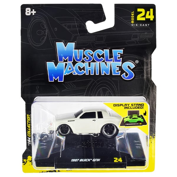 Muscle Machines 1:64 1987 Buick GNX White 【マッスル