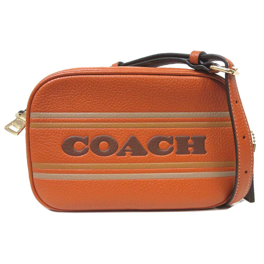 【新品】コーチ ショルダーバッグ COACH  ミニ ジェイミー カメラ バッグ・コーチ ストライプ ミニバッグ 斜め掛け CH308 アウトレット レディースダークブルー系金具