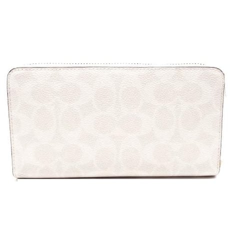 コーチ COACH　ロング ジップ アラウンド ウォレット・シグネチャー キャンバス　CW778 IMXU5