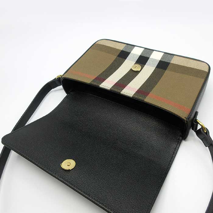 バーバリー ショルダーバッグ BURBERRY LONDON レザー コットン 斜め  