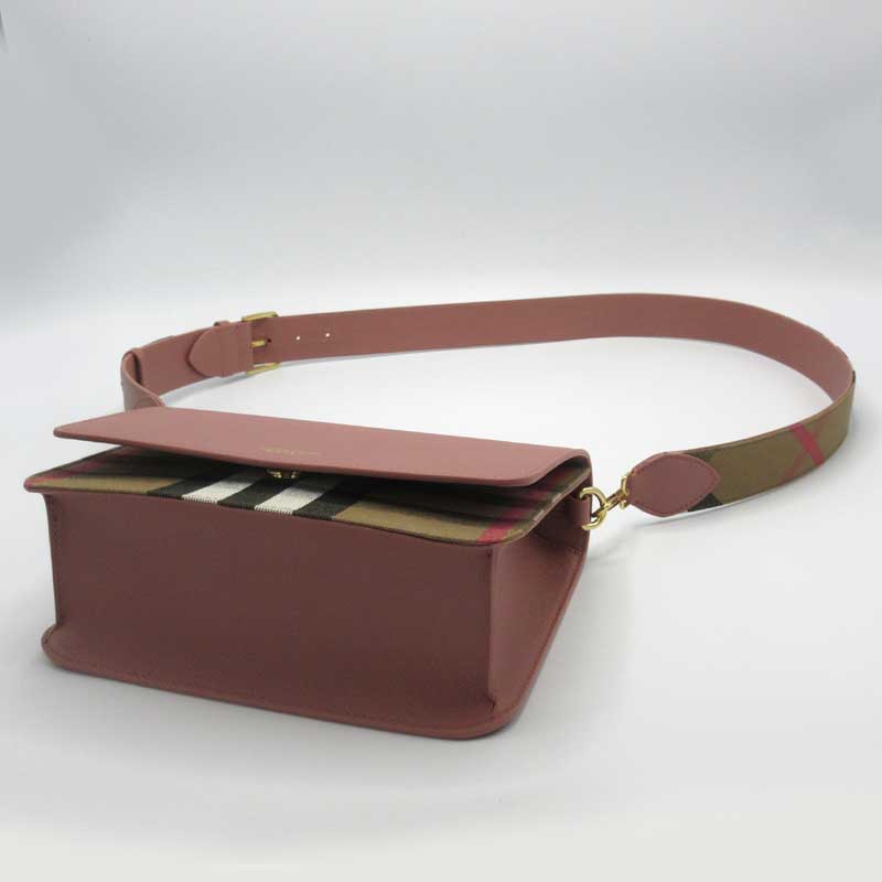 バーバリー ショルダーバッグ BURBERRY MACKFORD レザー チェック柄