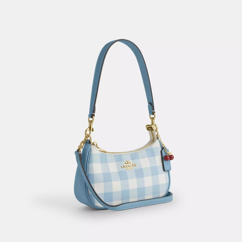 ?コーチ COACH テリ ミニ クロスボディ バッグ・ギンガム プリント 