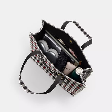 🎀コーチ COACH　トート バッグ・ギンガム プリント　CES71 IMA47