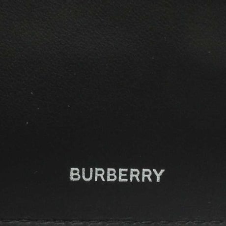 バーバリー 二つ折り財布(小銭入れあり) BURBERRY LONDON コットン レザー チェック柄 8084565 TAUPE BROWN アウトレット メンズ