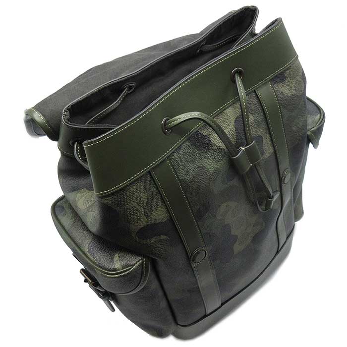 ✨コーチ バッグ リュック COACH HITCH シグネチャー カモ プリント