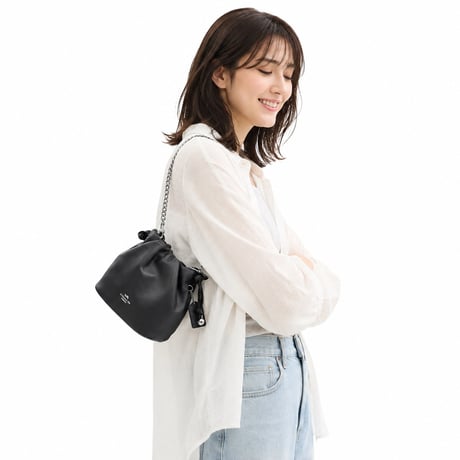 🎀コーチ COACH　フェイ ミニ ドローストリング バッグ・ルーシング　CDB67 SV/BK