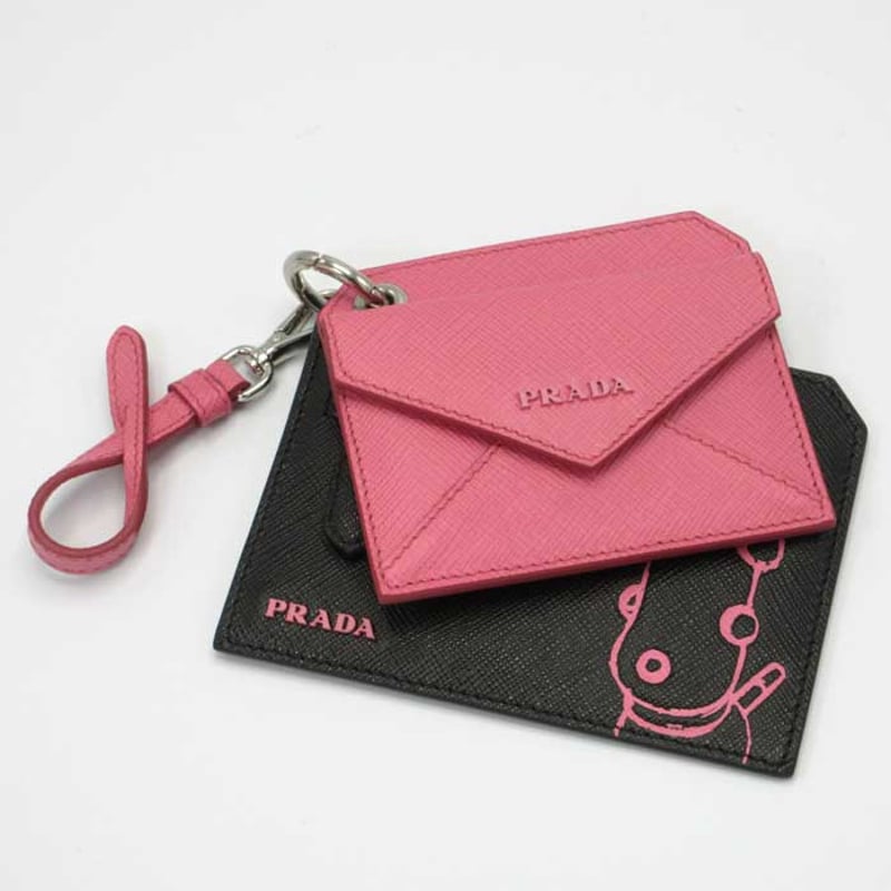 プラダ カードケース PRADA ドッグイラストミラー付き バッグ  