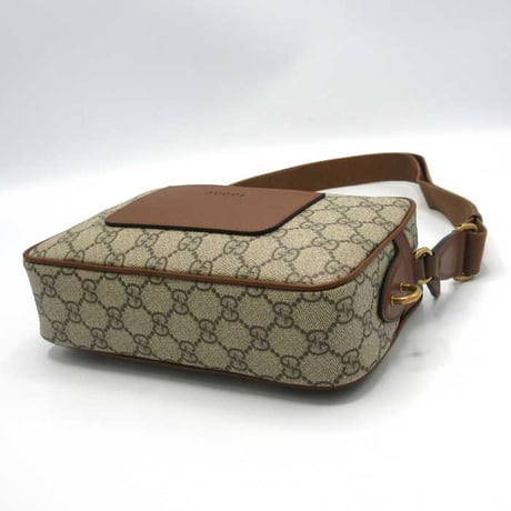 GUCCI GG EMBLEM GG エンブレム GGスプリーム ミニショルダーバッグ 821216 FAED3 9786（ブラウン系×ベージュ系マルチ）ブティックライン