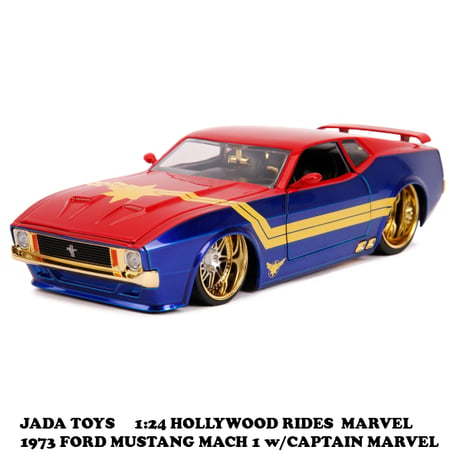 1:24 CAPTAIN MARVEL & 1973 FORD MUSTANG MACH 1 【キャプテンマーベル ミニカー】