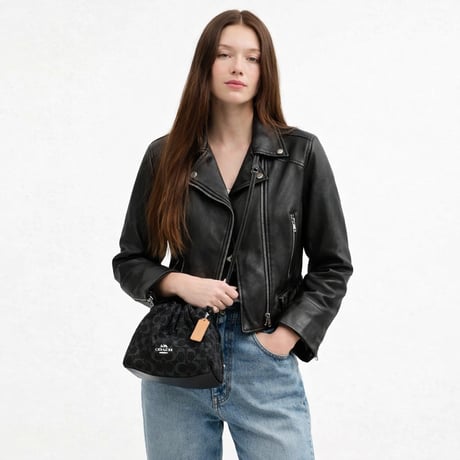 🎀コーチ ショルダーバッグ COACH FAYE デニム 2タイプショルダー付き 2WAY 斜め掛け CDQ76 SV/BK アウトレット レディース
