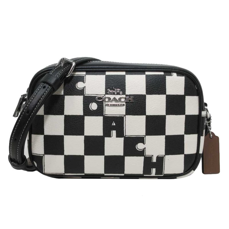 コーチ ショルダーバッグ COACH チェッカーボード プリント ミニ 