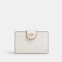 🎀コーチ COACH ミディアム コーナー ジップ ウォレット シグネチャー キャンバス CW786 IMXU5