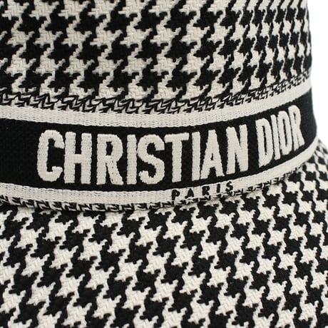 ディオール Christian Dior D-BOBBY ボブハット ロゴ バケットハット35PDP923　X130　933ブラック ホワイト系