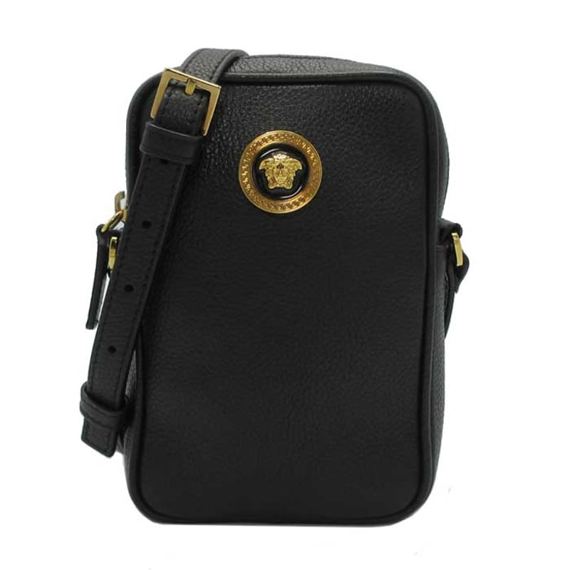 ヴェルサーチェ ショルダーバッグ VERSACE レザー ミニ クロス ヴェルサーチェ ショルダーバッグ VERSACE レザー ミニ クロス