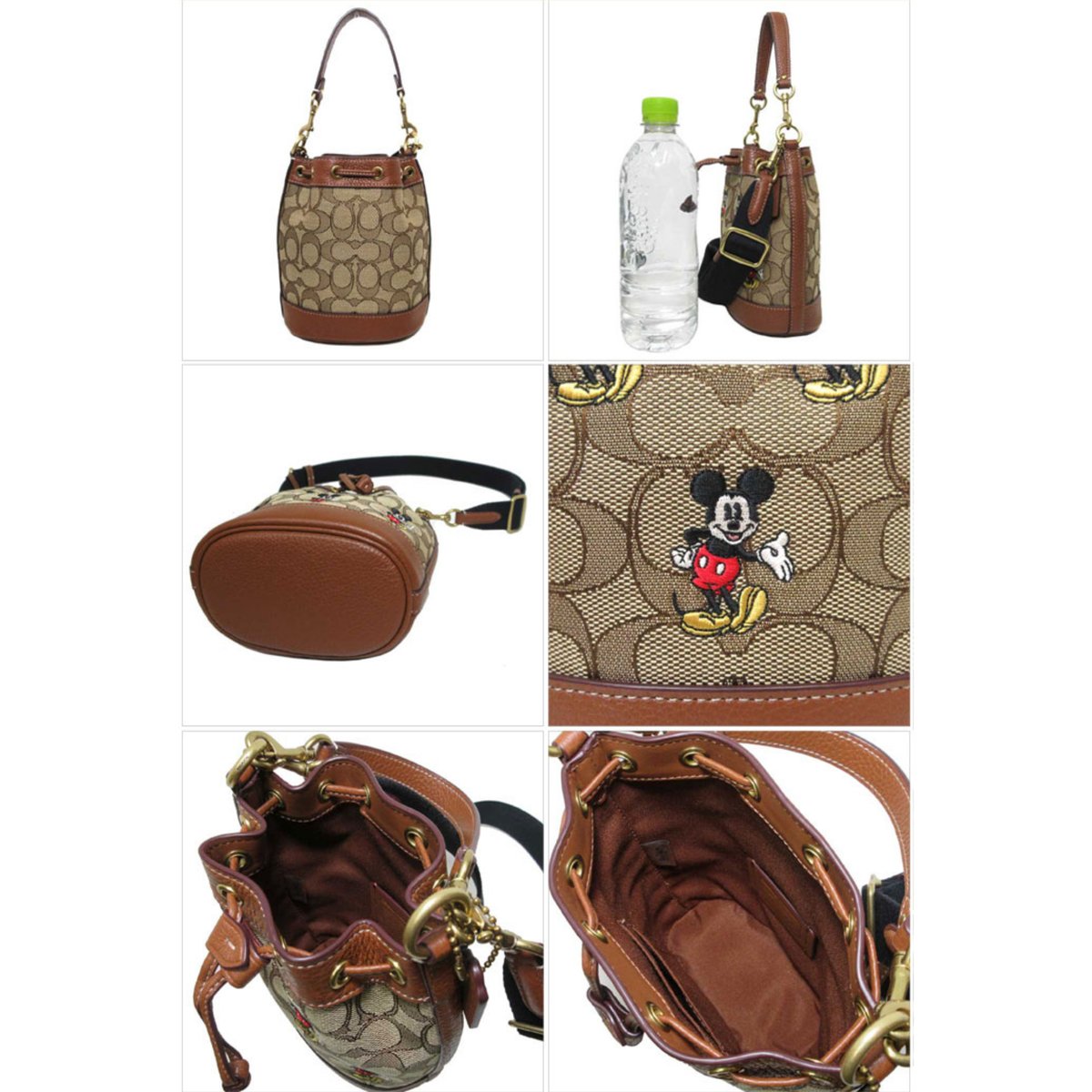 コーチ ショルダーバッグ COACH X DISNEY シグネチャー ミニ