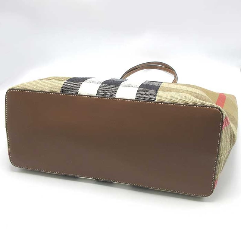 バーバリー トートバッグ BURBERRY ロンドン コットン チェック