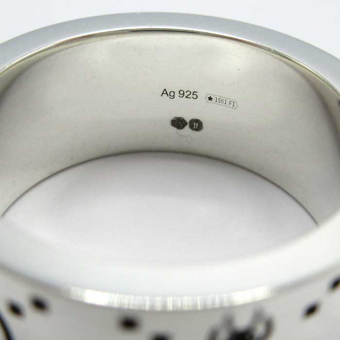 グッチ 指輪 GUCCI シルバー Ag 925 蜂 GG ロゴ リング 9mm 728304