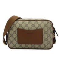 GUCCI GG EMBLEM GG エンブレム GGスプリーム ミニショルダーバッグ 821216 FAED3 9786（ブラウン系×ベージュ系マルチ）ブティックライン