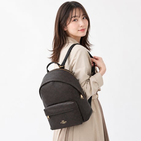 🎀コーチ COACH　テイラー スモール バックパック・シグネチャー キャンバス　CDW76 IMXAQ