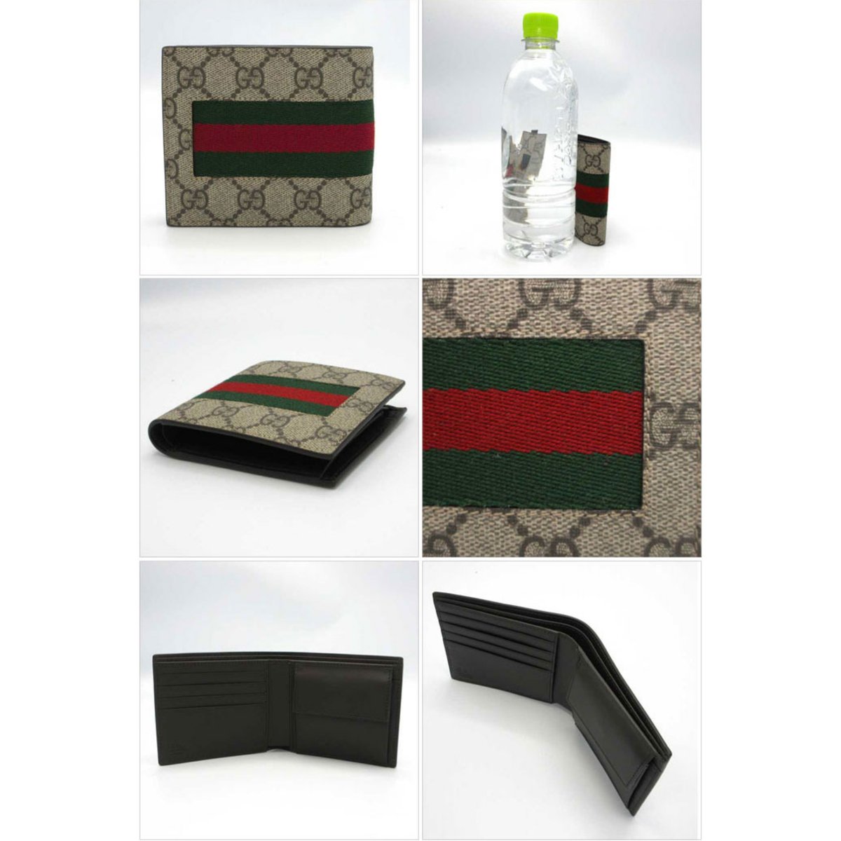 グッチ 二つ折り財布 GUCCI GGスプリーム ウェビングライン 小銭 グッチ 二つ折り財布 GUCCI GGスプリーム ウェビングライン 小銭