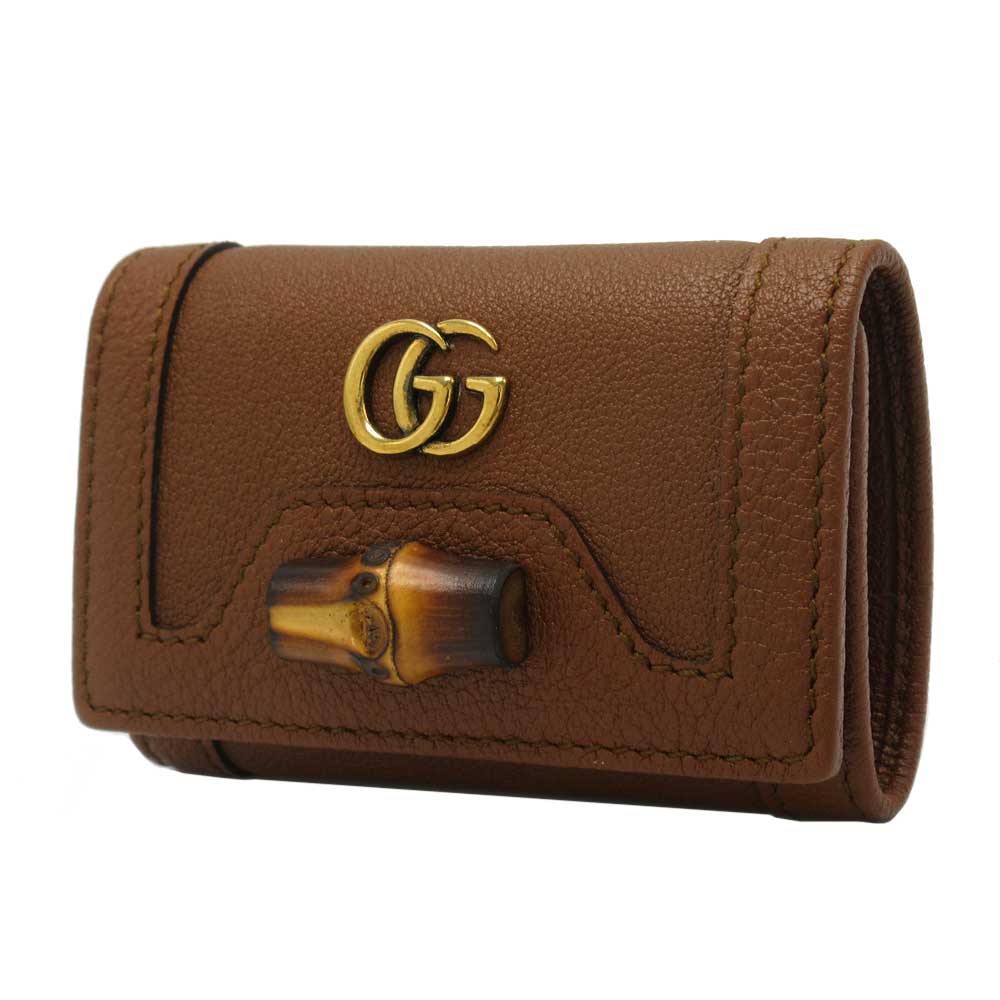 グッチ キーケース GUCCI DIANA レザー バンブー 6連キーケース 658636