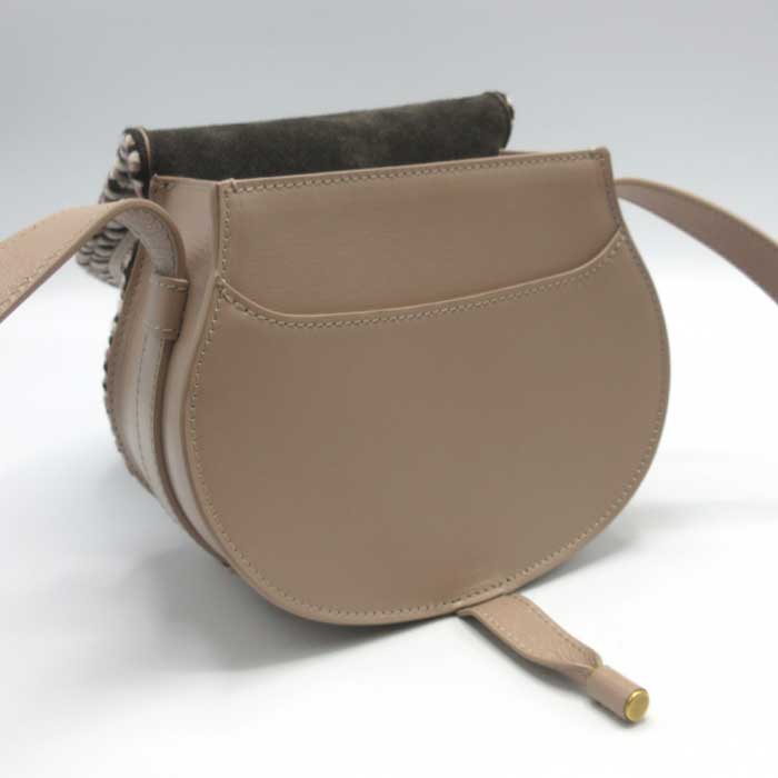 国内即送 Chloe ニット スモール サドルバッグ CHC23WS680L65 クロエ ショルダーバッグ Chloe ニット スモール サドルバッグ