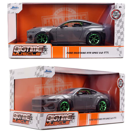 JADATOYS 1:24 BTM 2024 Ford Mustang RTR ミニカー