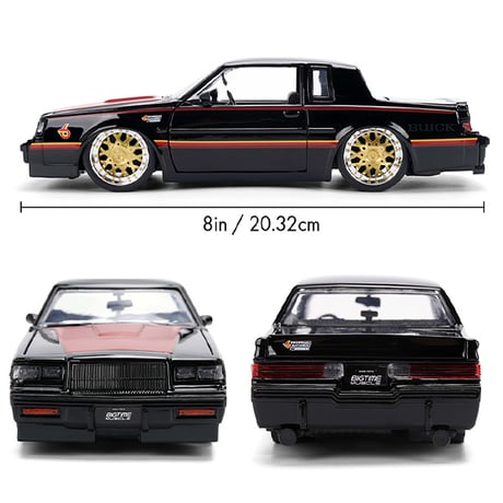 JADATOYS 1:24 BTM 1987 Buick Grand National ミニカー
