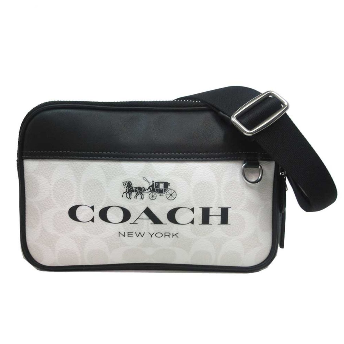 コーチ ショルダーバッグ COACH グラハム レザー×PVC シグネチャー 