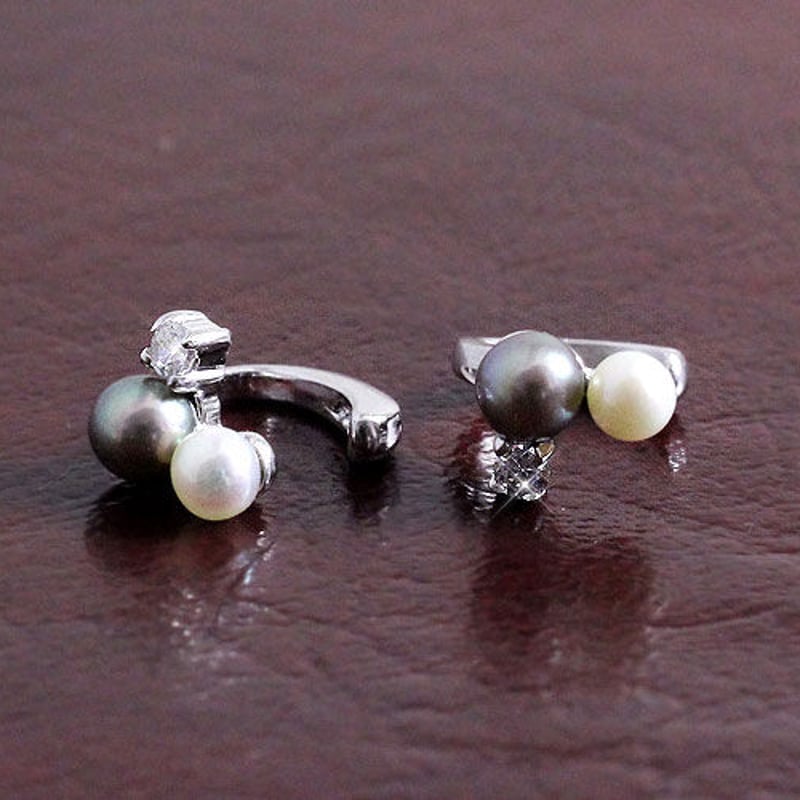 ☆ノンホールピアス/シルバー925/パールのイヤリングクリップ