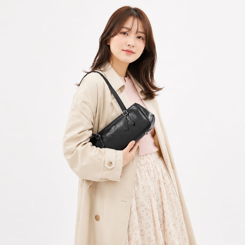 🎀コーチ COACH アッシャー ショルダー バッグ CBJ05 SV/BK | ITUKL