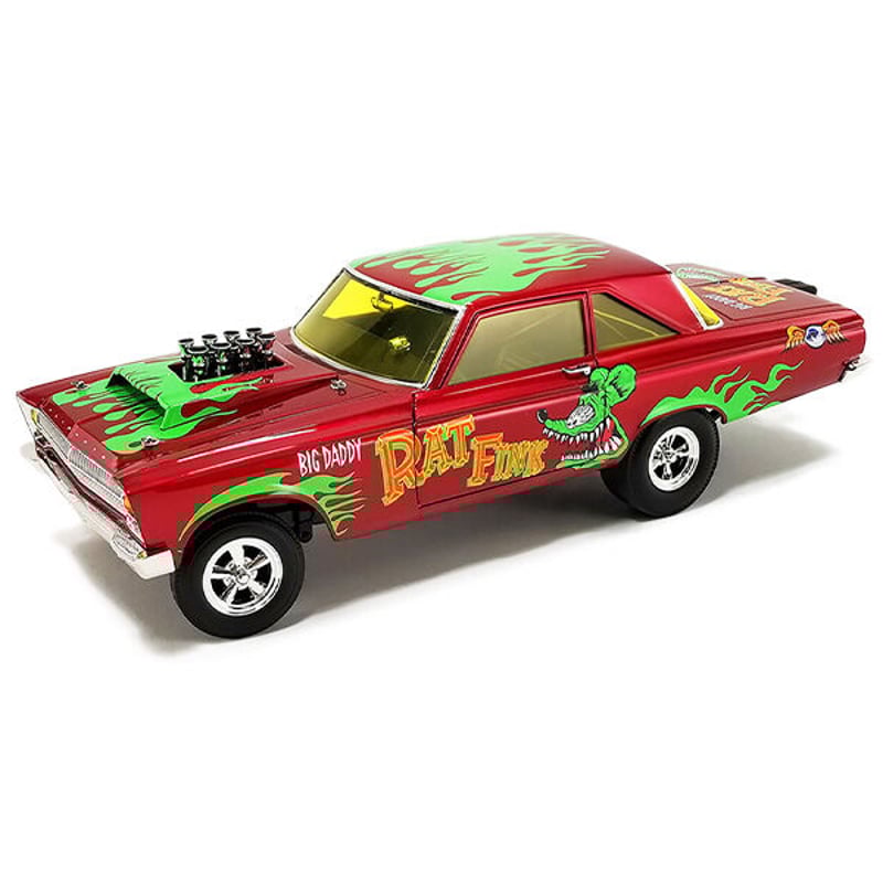ACME 1:18 RAT FINK 1965 PLYMOUTH AWB Red with G