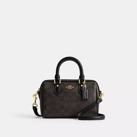 コーチ COACH　ミニ ローアン クロスボディ バッグ・シグネチャー キャンバス　CW329 IMXAQ