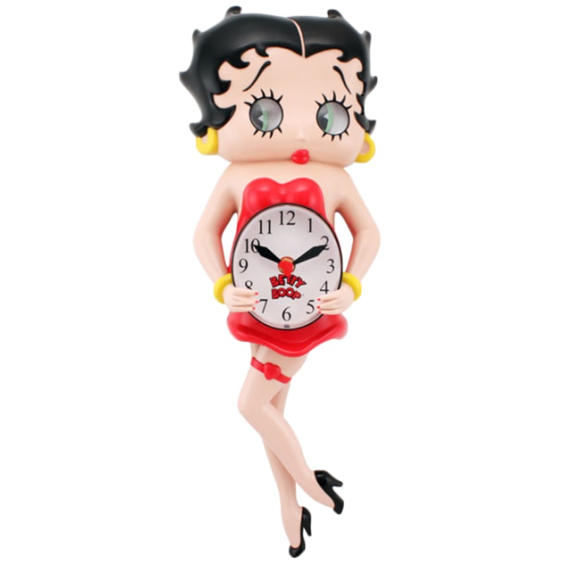 希少　レトロ　BETTY BOOP 目覚まし時計 アメリカン レトロ 時計 ネオンアラームクロック ライト レッド レトロ