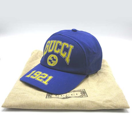グッチ GUCCI カレッジ インターロッキングG コットン 1921 ベースボールキャップ 773135 4HA7F 4200 ブティックライン メンズ