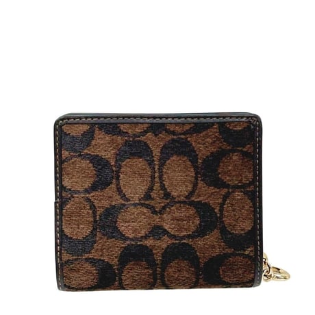 🎀コーチ COACH　スナップ ウォレット・シグネチャー シェニール　CCQ32 IMA7U