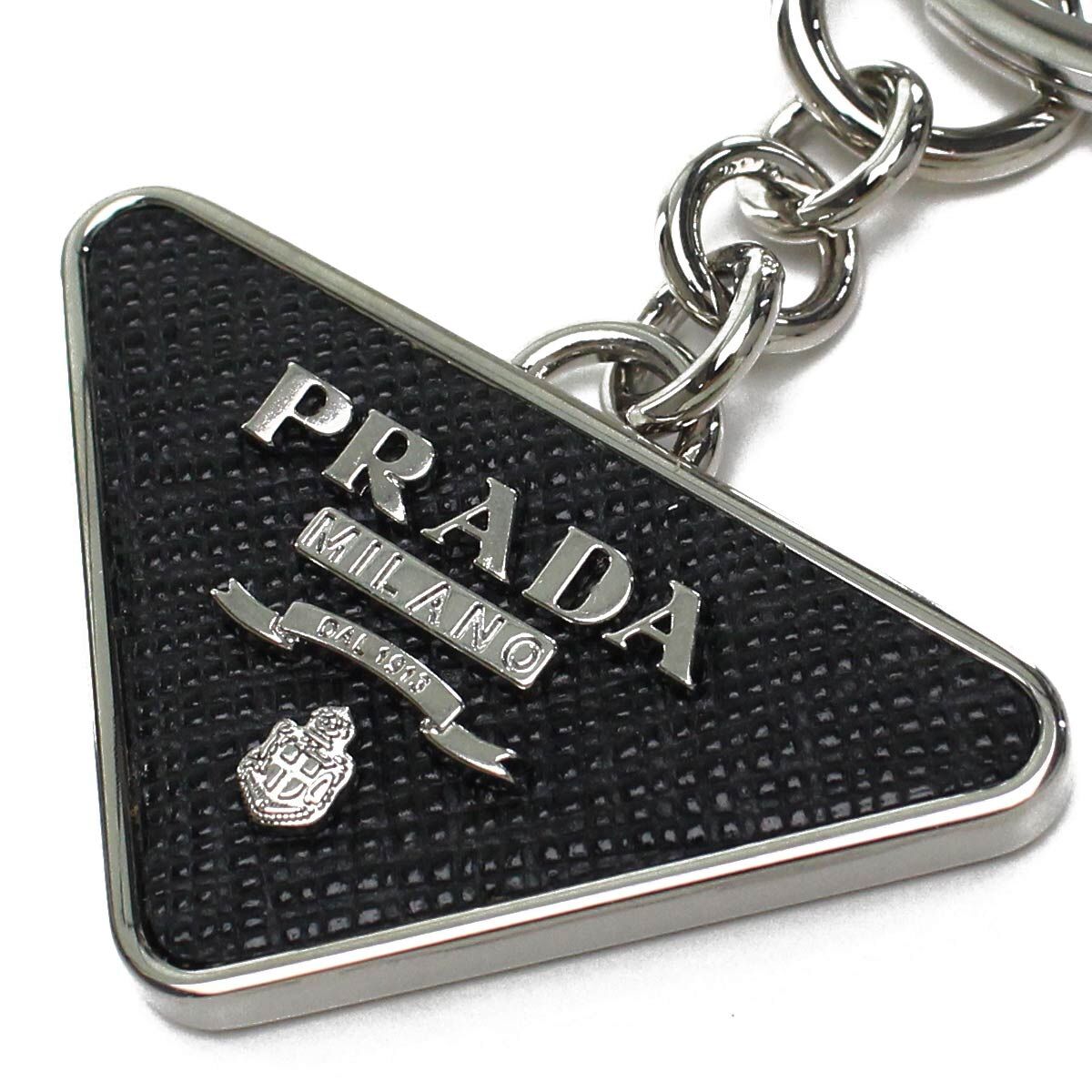 プラダ PRADA キーリング 2PP080 053 F0002 NERO ブラック メンズ