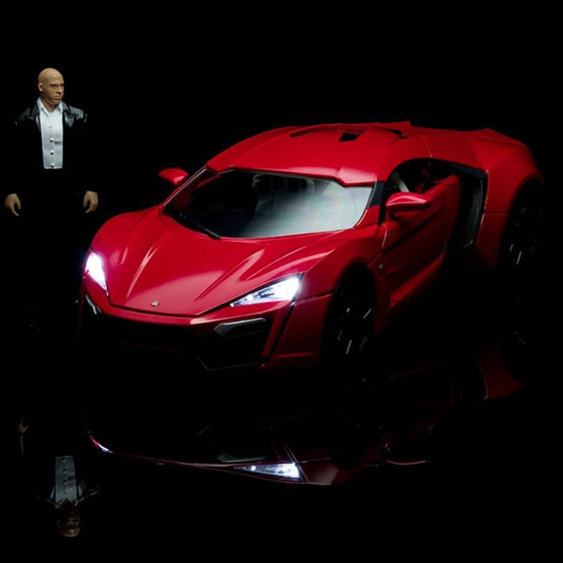 JADATOYS 1:18 ワイルドスピードダイキャストカー LYKAN HYPERSPORT