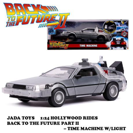 1:24 BACK TO THE FUTURE PART II - TIME MACHINE W/LIGHT 【バックトゥザフューチャー】ミニカー